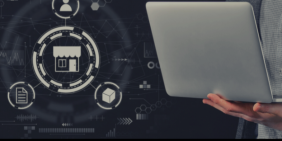Man typing on Computer